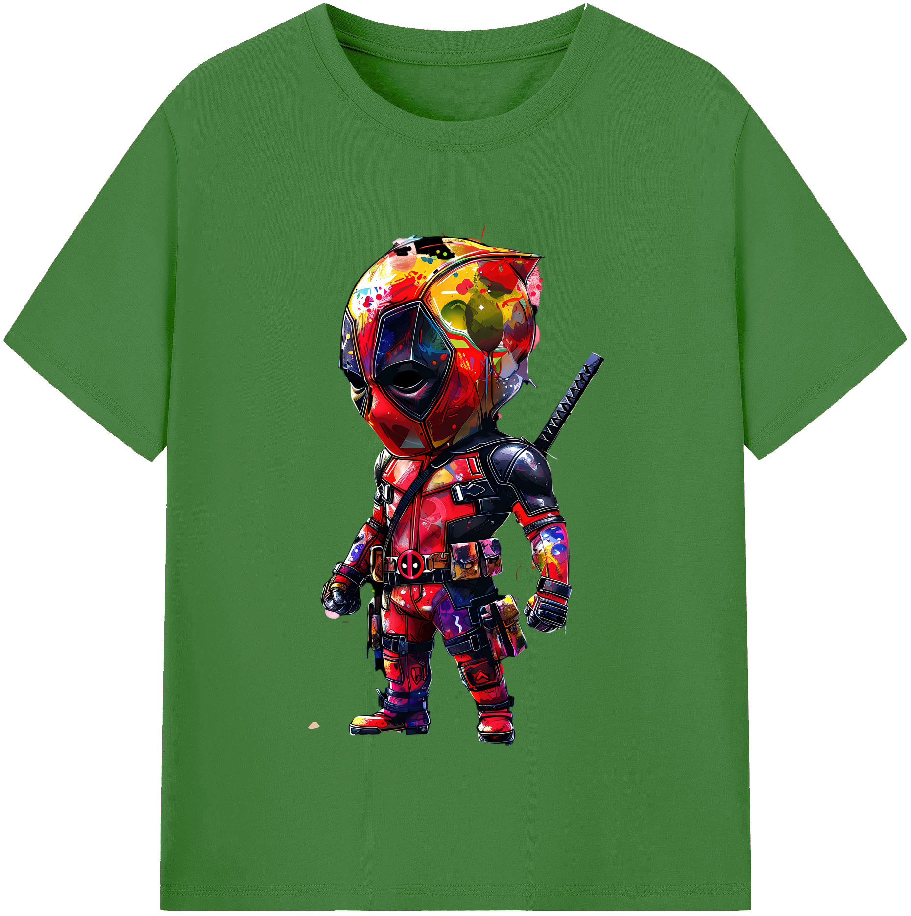 （画像用） Deadpool デッドプール レディースカジュアルプリントTシャツ（綿100％）